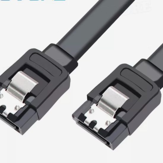 35 cm SATA III (6.0Gb/s) sort kabel, m. lås